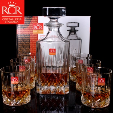 包邮意大利RCR进口水晶玻璃威士忌烈酒杯礼盒套装洋酒具酒杯礼品