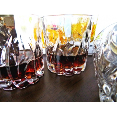 家用水杯威士忌杯餐饮杯啤酒杯钻石杯纹系列场合多用玻璃杯