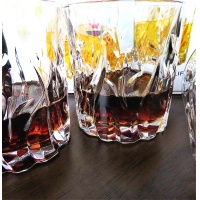 家用水杯威士忌杯餐饮杯啤酒杯钻石杯纹系列场合多用玻璃杯
