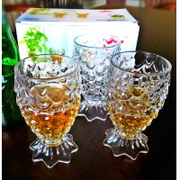 家用鱼尾纹水杯威士忌杯餐饮杯啤酒杯场合多用玻璃杯